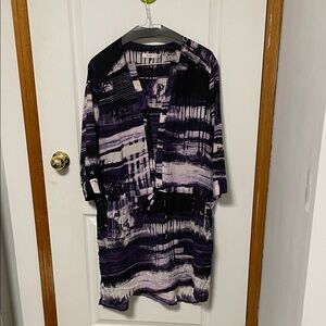 Ricki's Purple and Black Patterned Dress